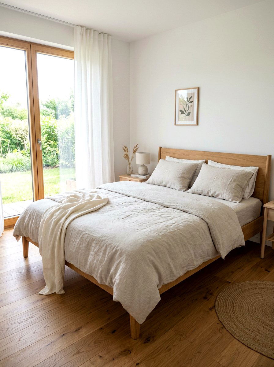 Linen Bedding Refresh - 25 Spring Minimalist Decor Ideas