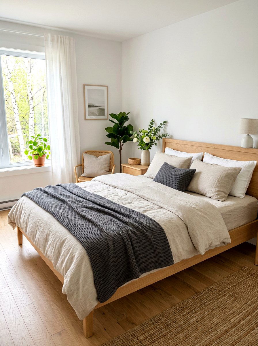 Linen Bedding Spring Scandinavian - 25 Spring Scandinavian Decor Ideas