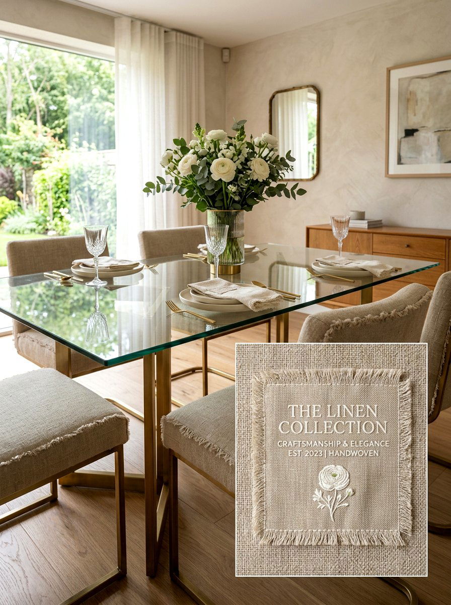 Linen Fabric Tag - 25 Spring Name Tag Ideas