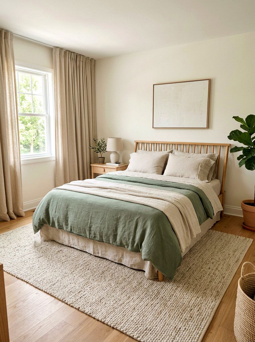 Linen Master Bedroom - 25 Spring Linen Decor Ideas