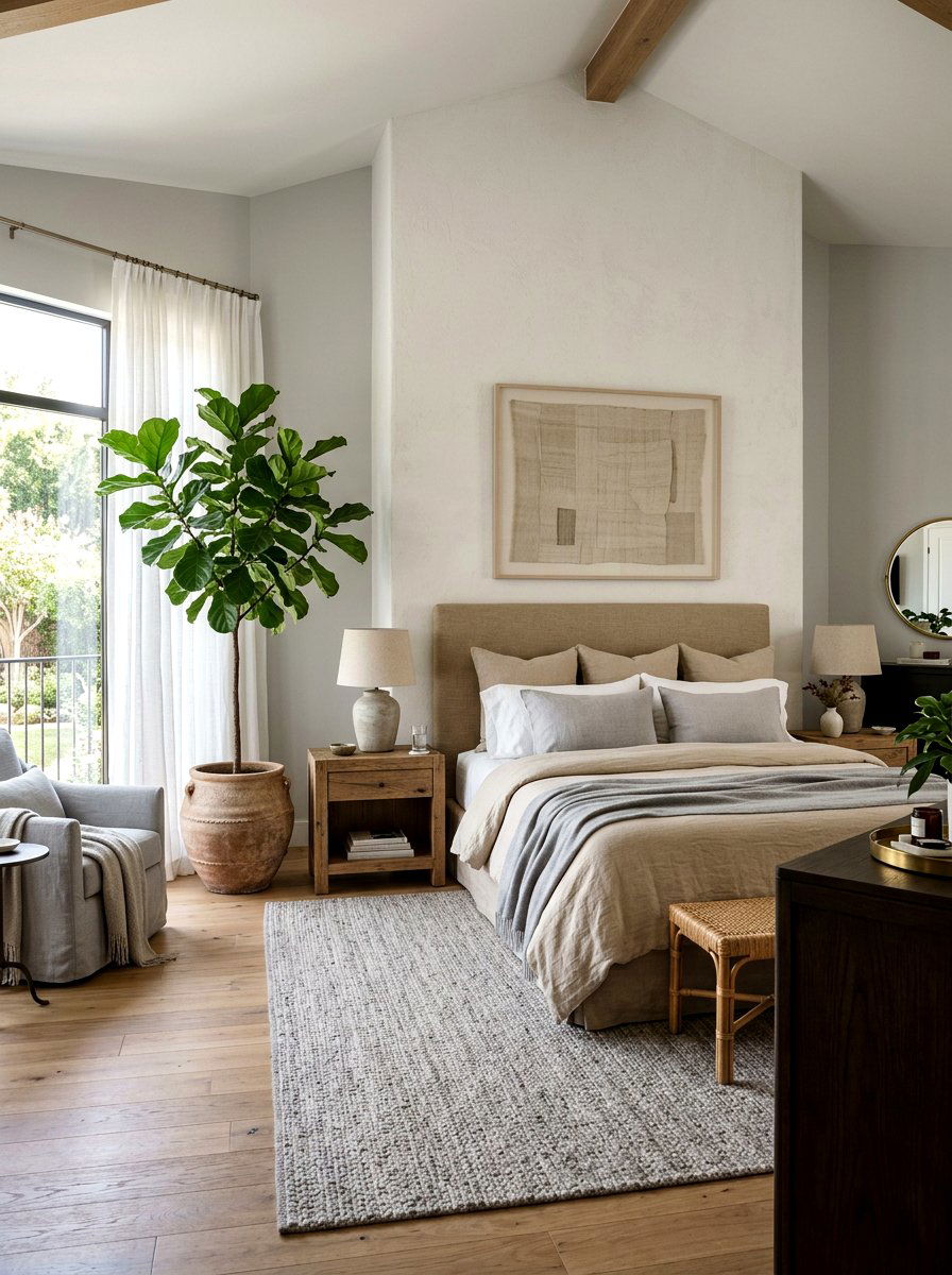 Linen Master Suite - 25 Spring Model Home Decor Ideas