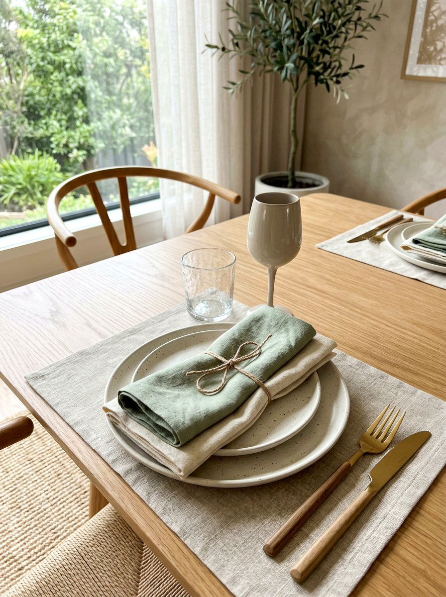 Linen Napkin Layers - 25 Spring Tablescape Ideas