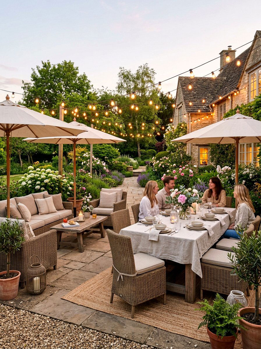 Linen Outdoor Patio - 25 Spring Linen Decor Ideas