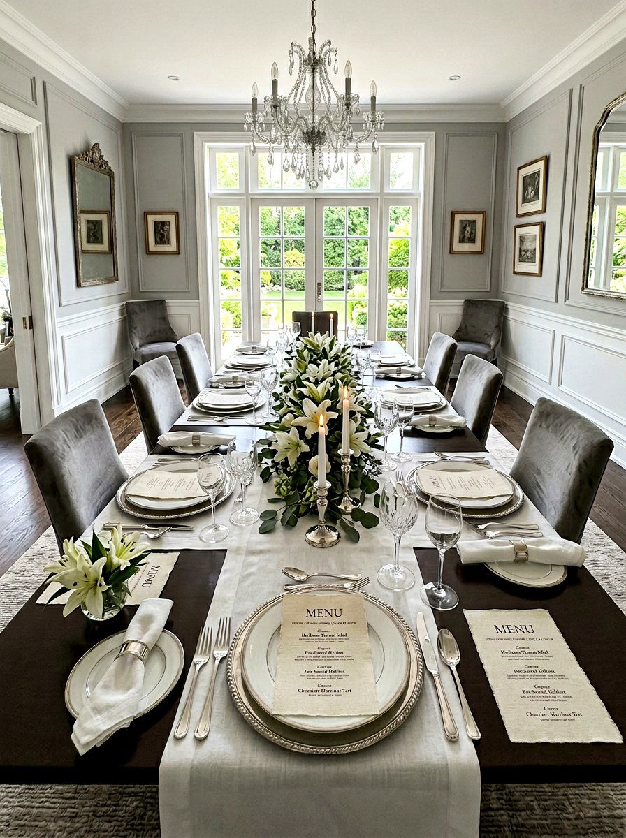 Linen Paper Menu - 25 Spring Menu Card Ideas