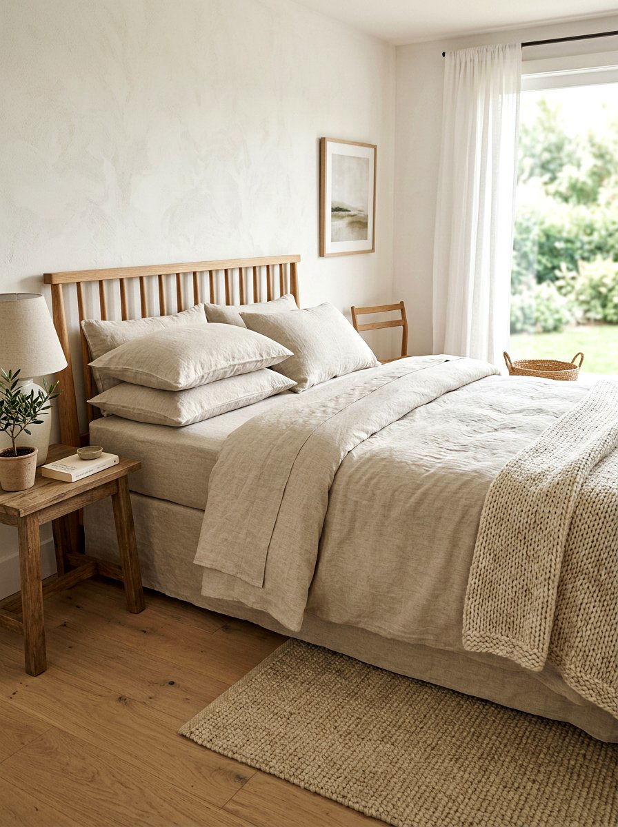 Linen Sheets - 25 Spring Guest Room Decor Ideas