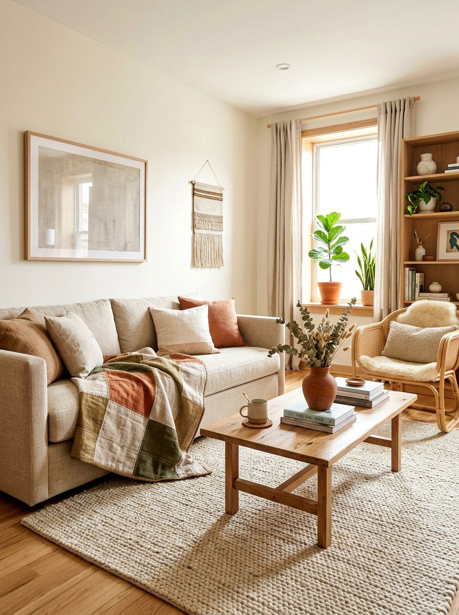 Linen Throw Quilt - 25 Spring Quilt Ideas