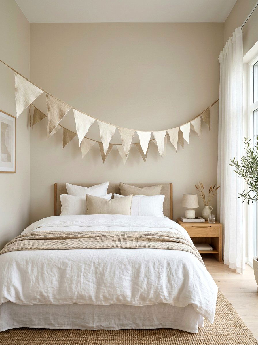 Linen Triangle Flags - 25 Spring Bunting Ideas