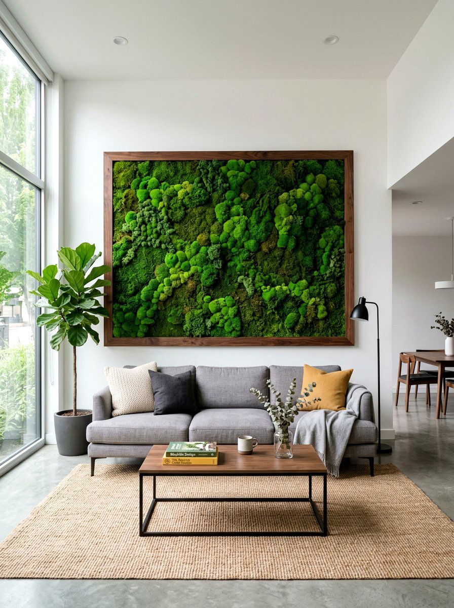 Living Moss Wall - 25 Spring Indoor Garden Ideas