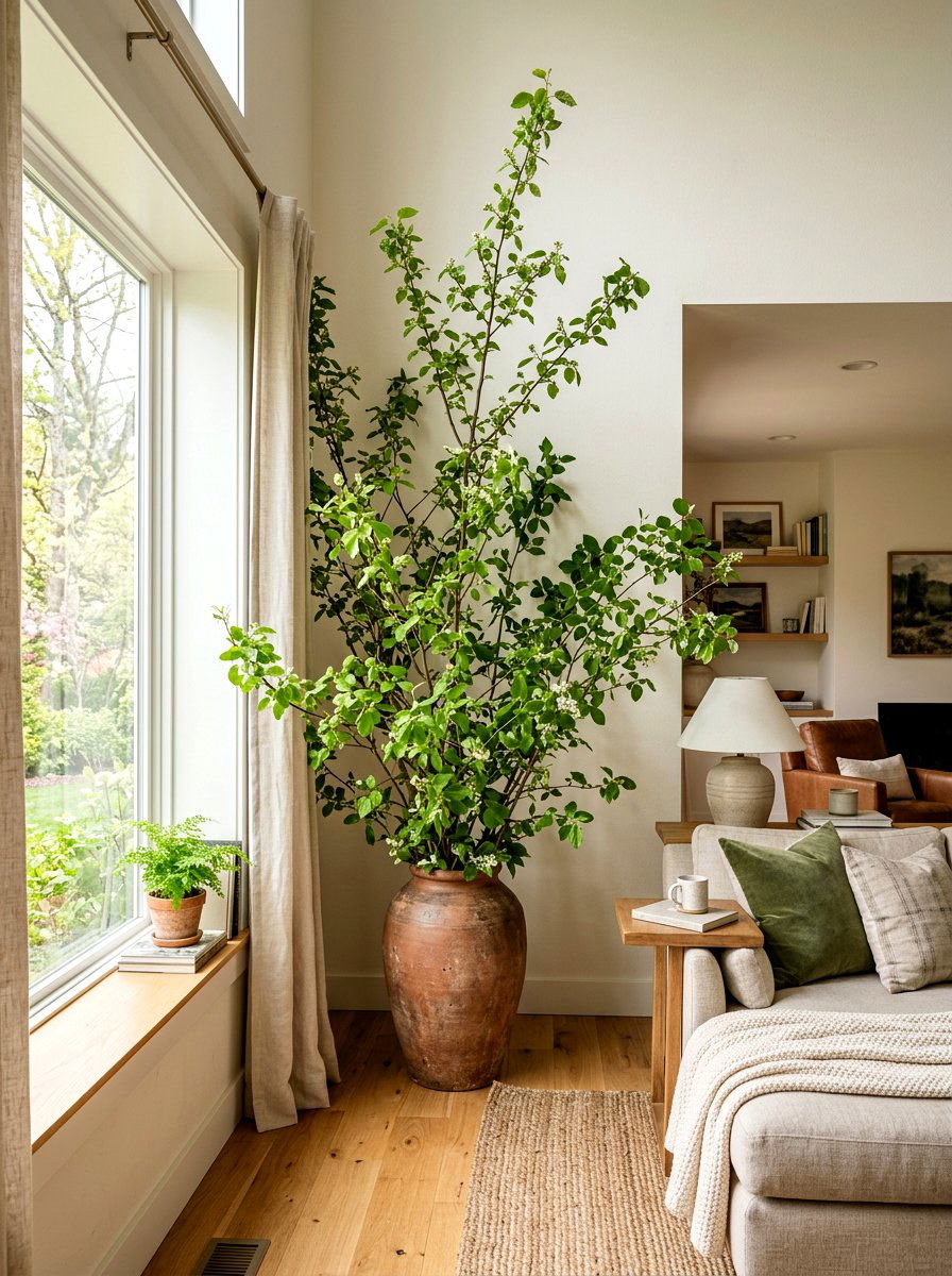 Living Room Corner Branch - 25 Spring Branch Arrangement Ideas