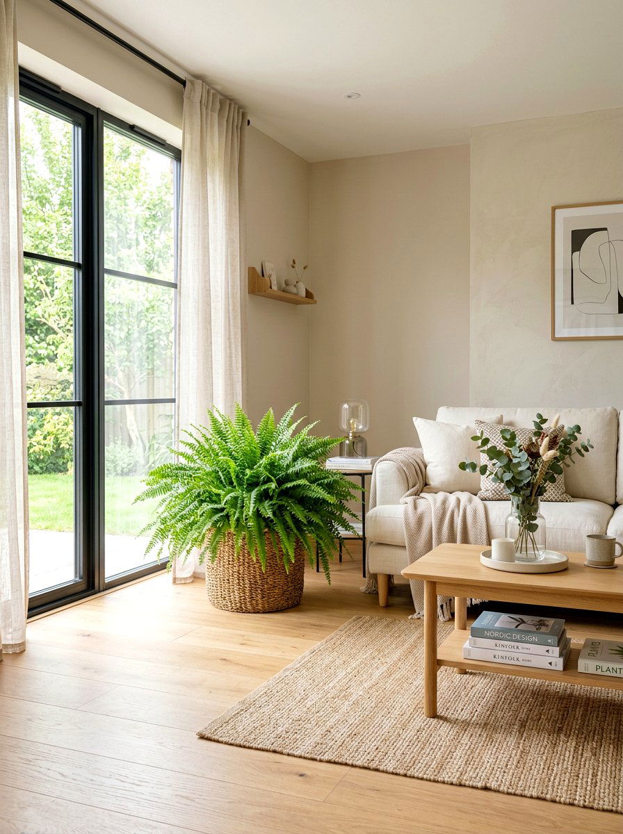 Living Room Fern Decor - 25 Spring Fern Decor Ideas