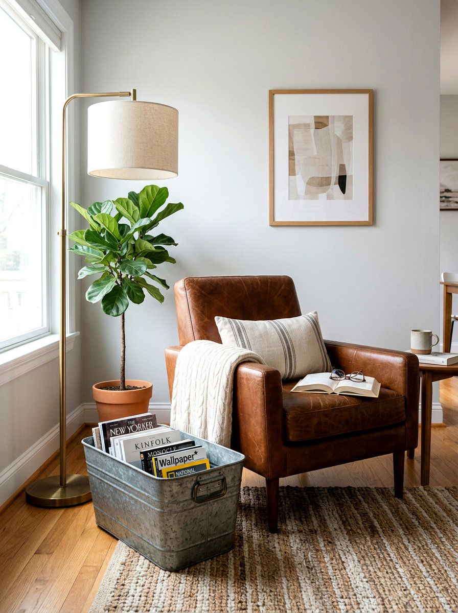 Living Room Magazine Rack - 25 Spring Galvanized Tub Decor Ideas