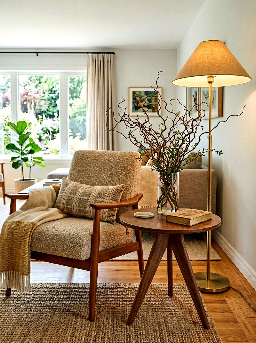 Living Room Side Table - 25 Spring Curly Willow Branch Ideas