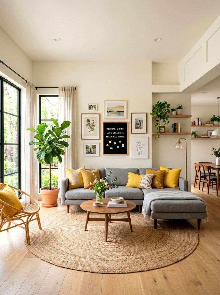 Living Room Spring - 25 Spring Letter Board Ideas