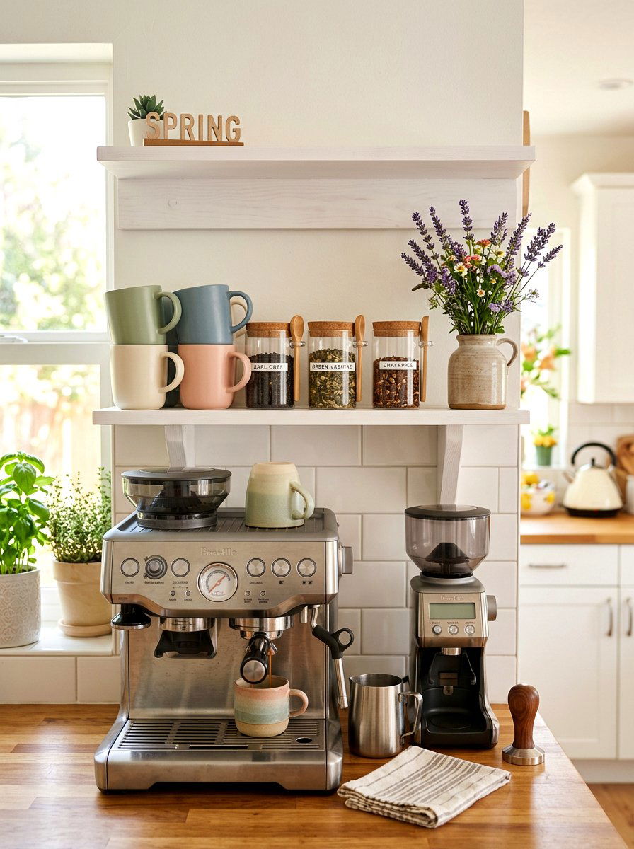 Living room shelf boho texture - 25 Spring Open Shelving Decor Ideas