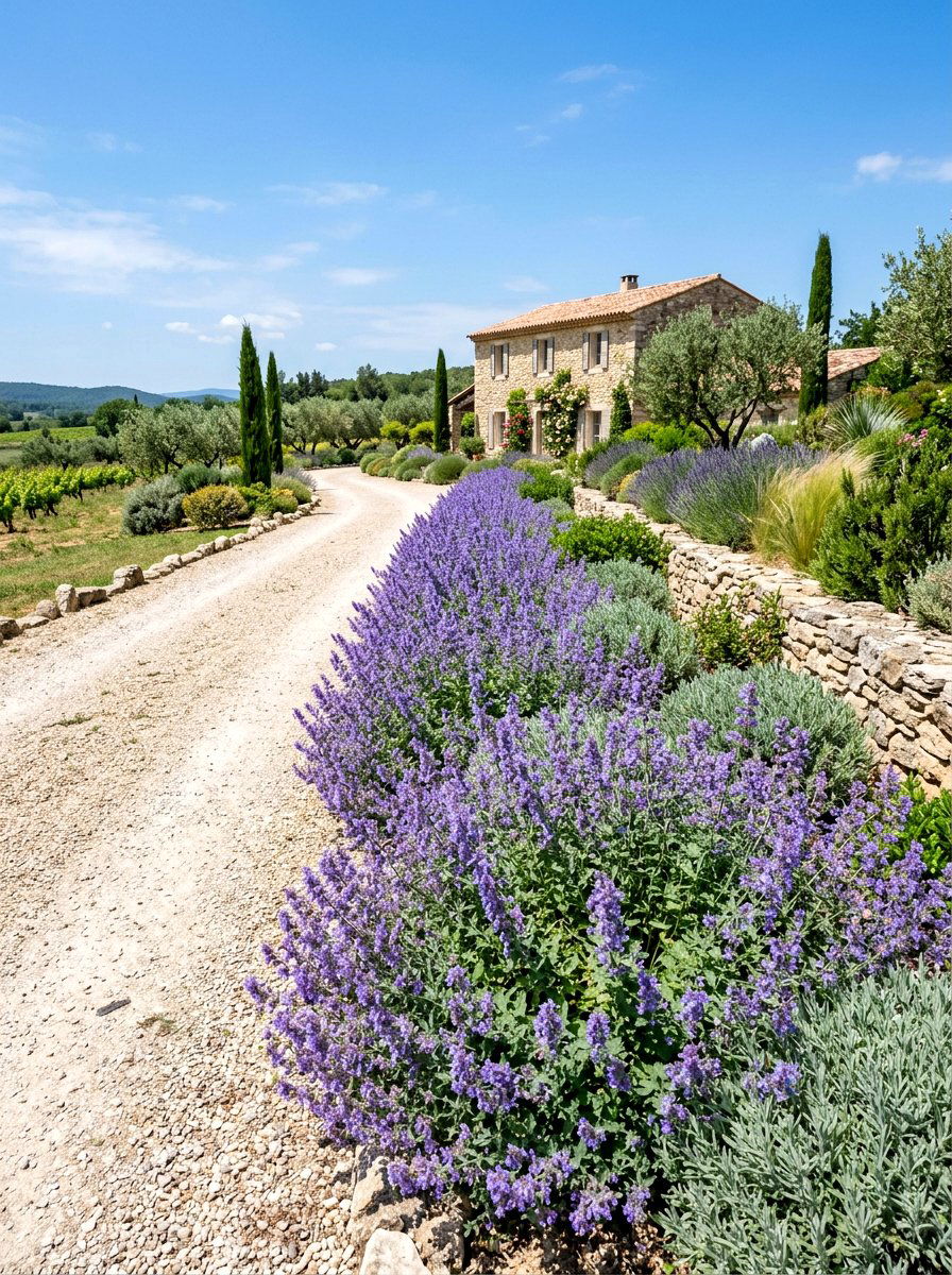 Low Maintenance Catmint Border - 25 Spring Perennial Garden Ideas