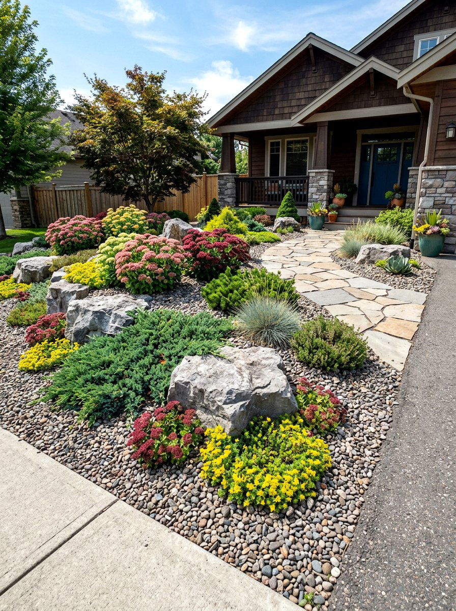 Low Maintenance Rock Garden - 25 Spring Rock Garden Ideas