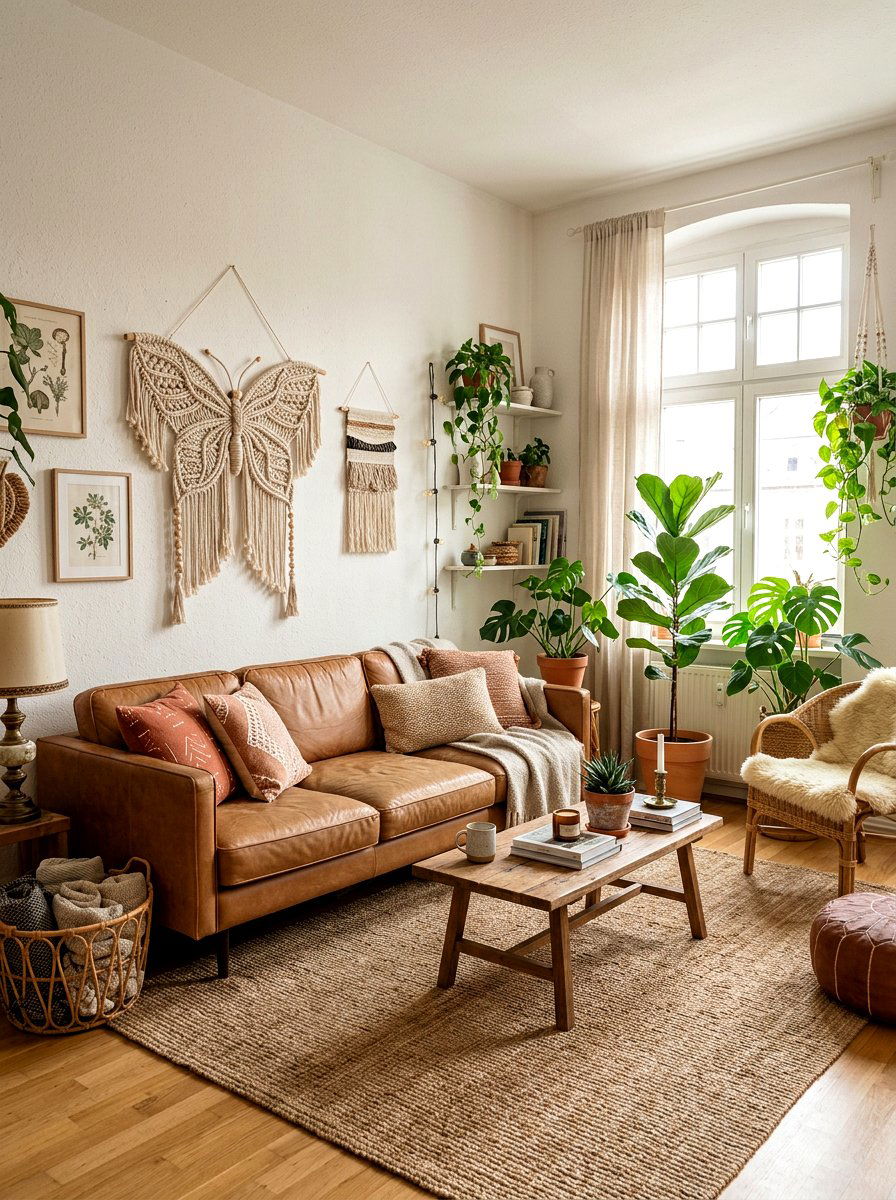 Macrame Butterfly Hanging - 25 Spring Butterfly Wall Decor Ideas