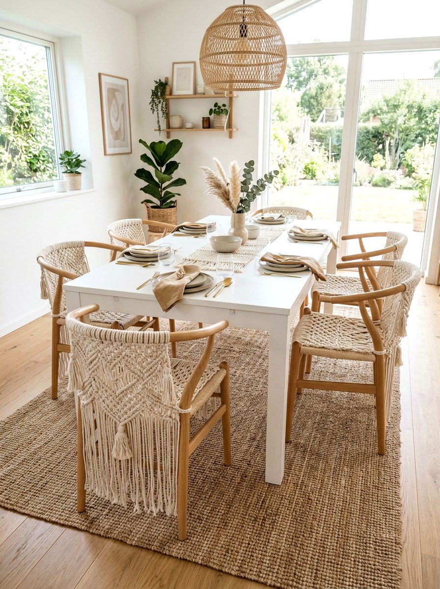 Macrame Chair Cover - 25 Spring Macrame Decor Ideas