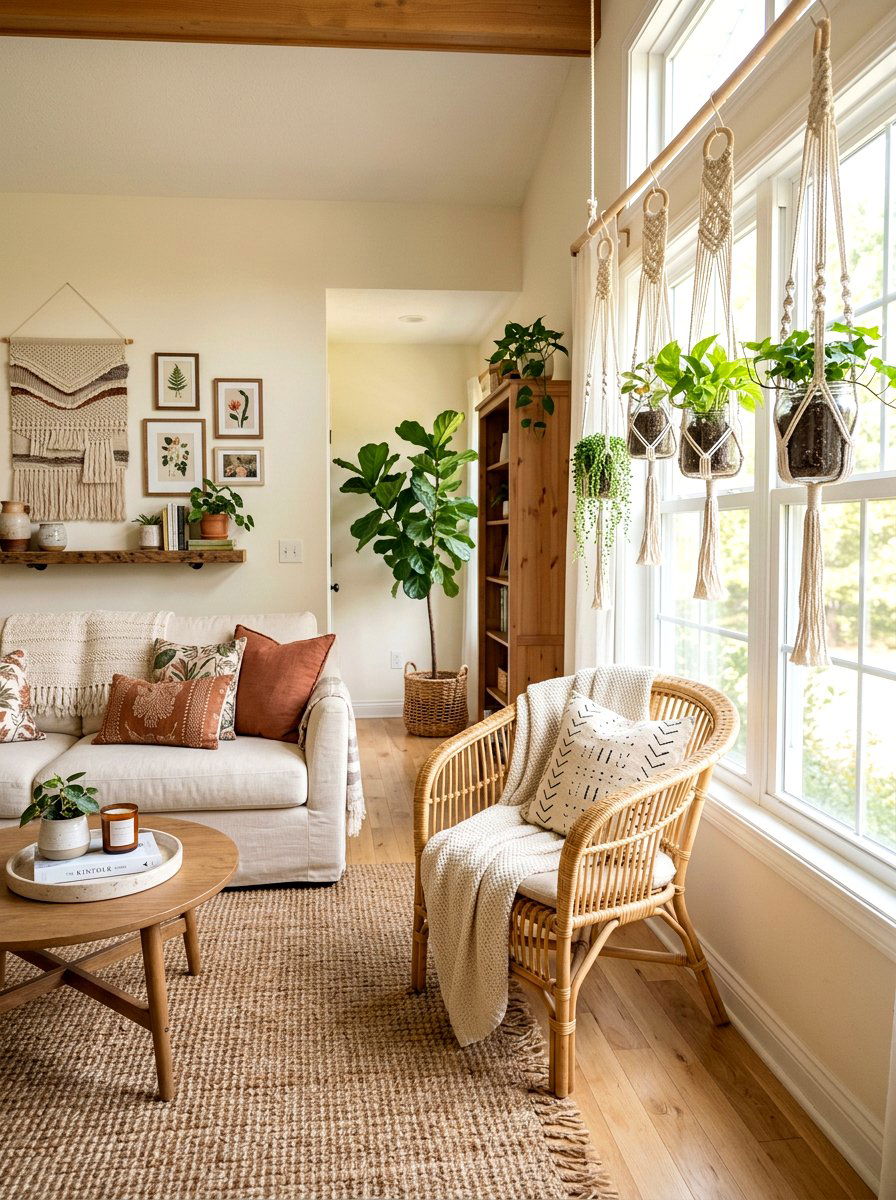 Macrame Hanging Jar - 25 Spring Glass Jar Decor Ideas