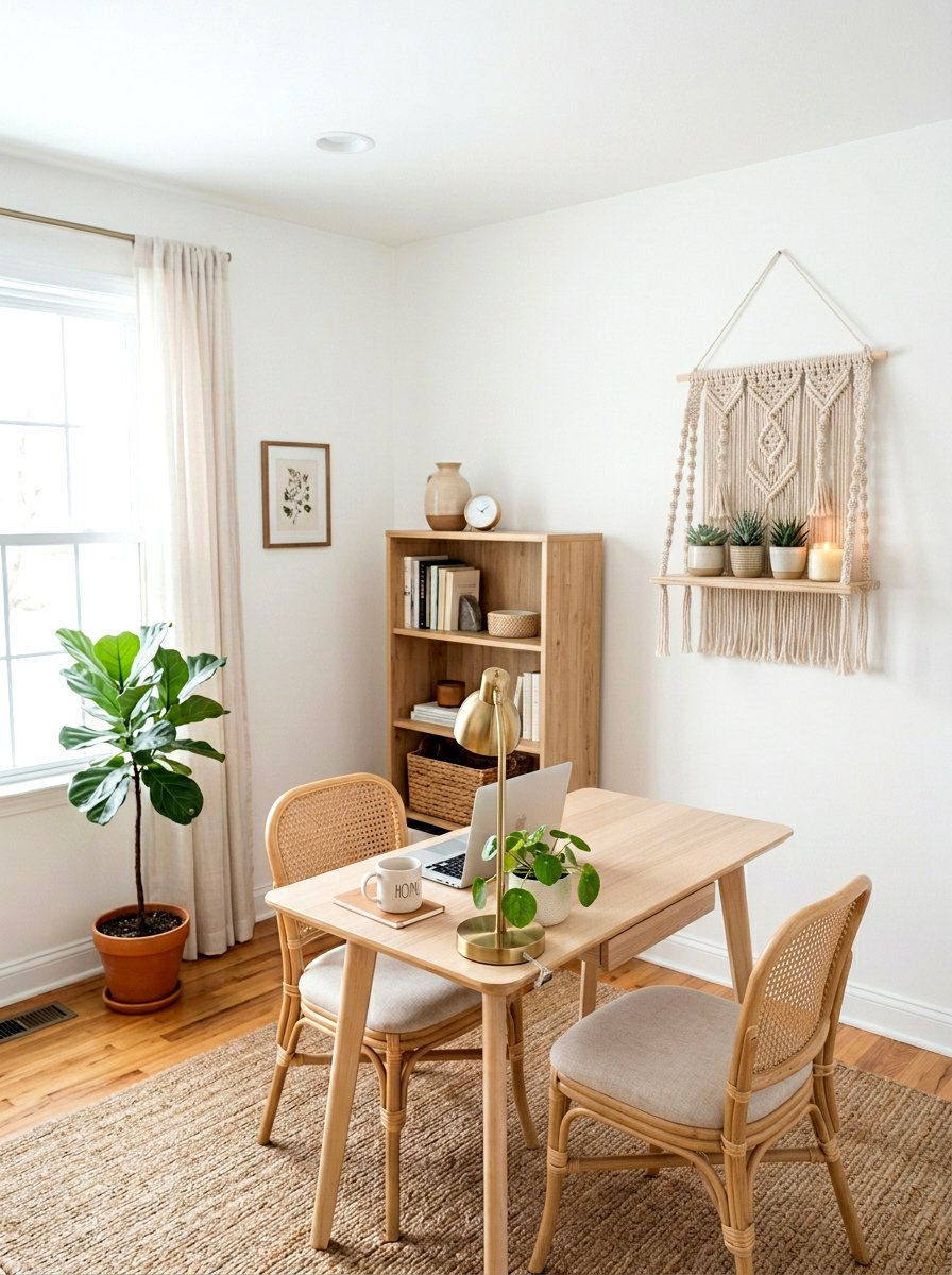 Macrame Hanging Shelf - 25 Spring Macrame Decor Ideas