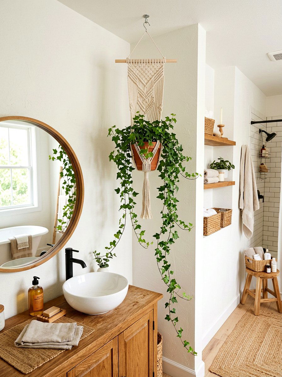 Macrame Plant Hanger - 25 Spring Spa Decor Ideas