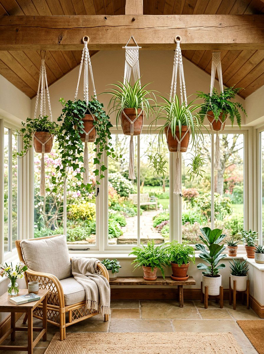 Macrame Plant Hanger - 25 Spring Craft Ideas for Adults