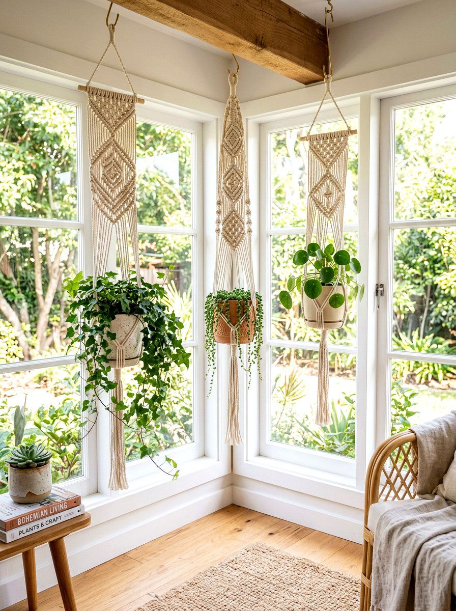 Macrame Plant Hanger - 25 Spring DIY Home Decor Ideas
