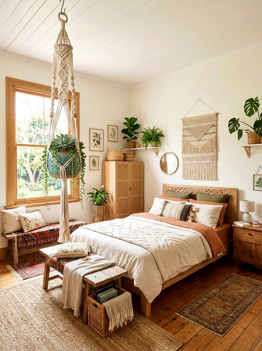 Macrame Succulent Hanger - 25 Spring Succulent Decor Ideas