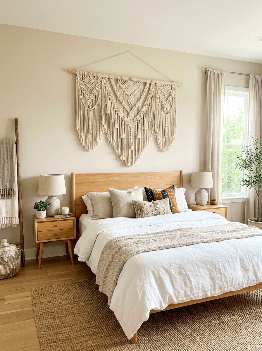 Macrame Tassel Wall Hanging - 25 Spring Tassel Decor Ideas