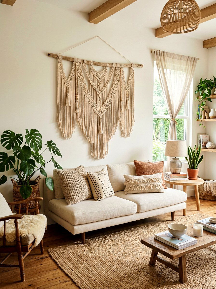 Macrame Wall Art - 25 Spring Boho Decor Ideas