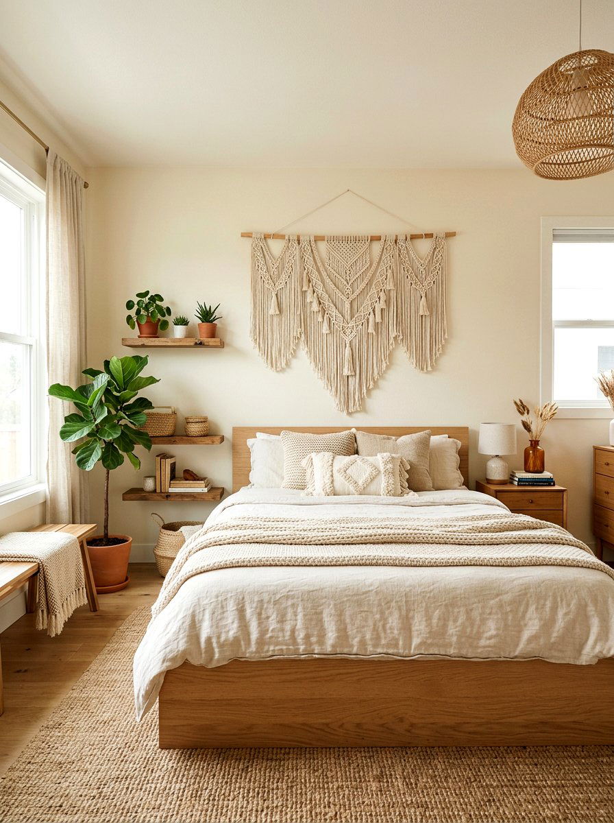 Macrame Wall Decor - 25 Spring Headboard Decor Ideas