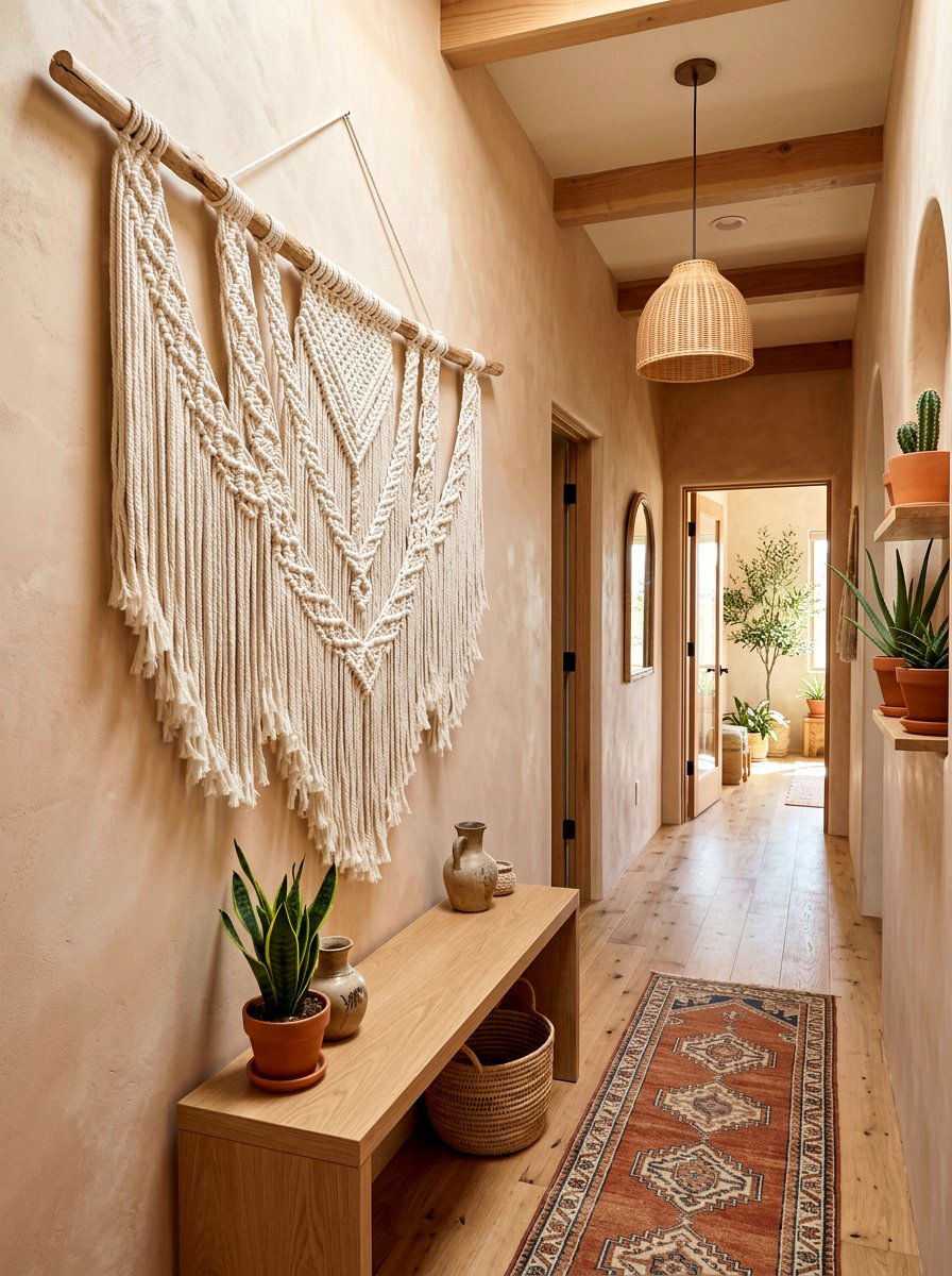 Macrame Wall Decor - 25 Spring Hallway Wall Decor Ideas