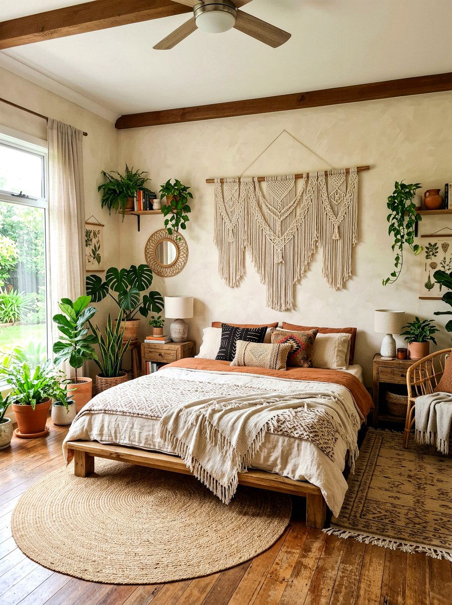 Macrame Wall Hanging - 25 Spring Rental Friendly Decor Ideas