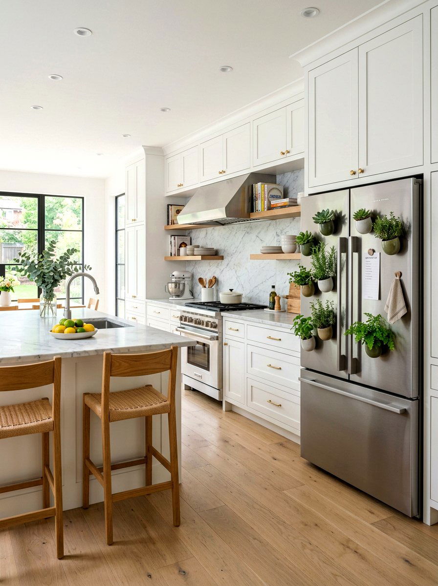 Magnetic Fridge Planter - 25 Spring Air Plant Display Ideas