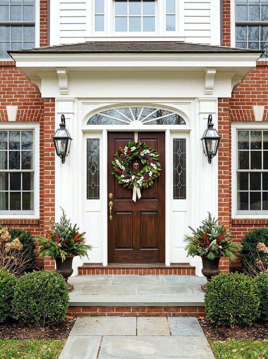 Magnolia Berry Wreath - 25 Spring Magnolia Wreath Ideas