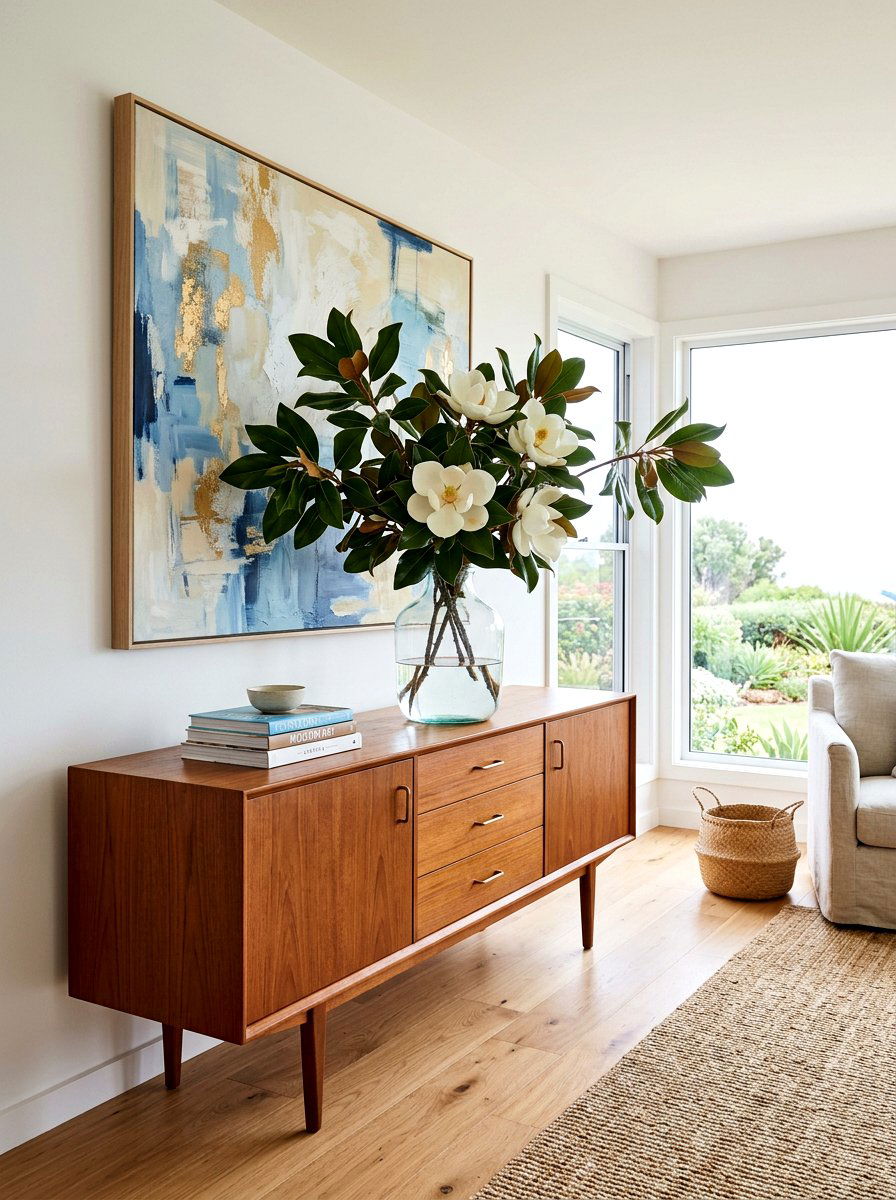 Magnolia Branch Decor - 25 Spring Flower Arrangement Ideas