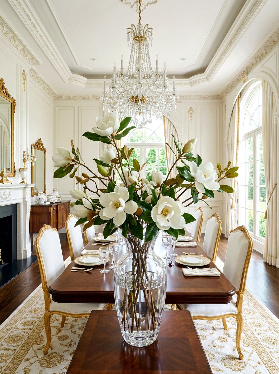 Magnolia Flower Vase - 25 Spring Flower Bouquet Ideas