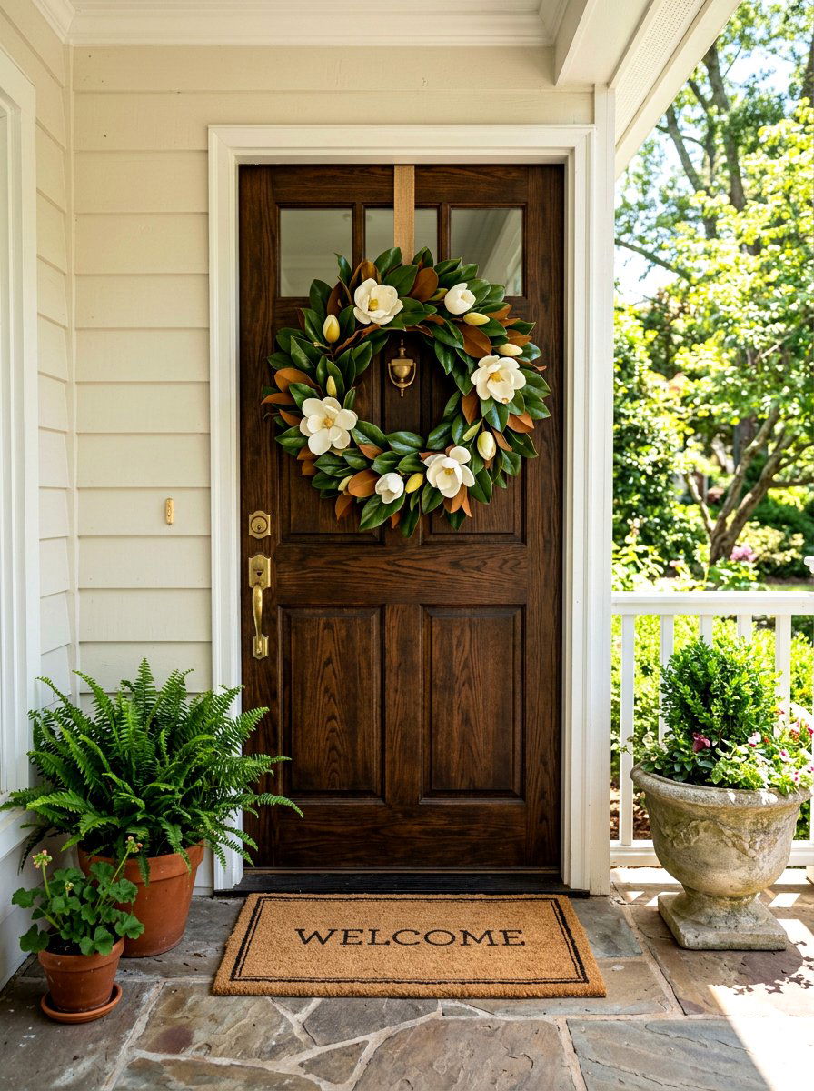 Magnolia branch wreath - 25 Spring Magnolia Branch Ideas