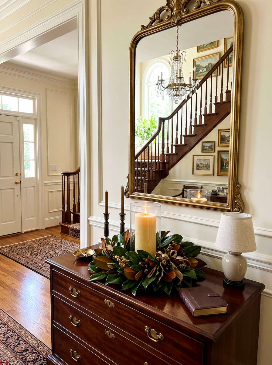 Magnolia candle ring - 25 Spring Candle Ring Ideas