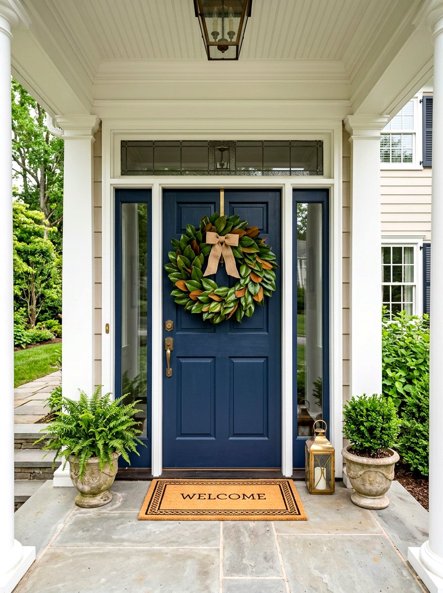 Magnolia leaf wreath - 25 Spring Southern Decor Ideas