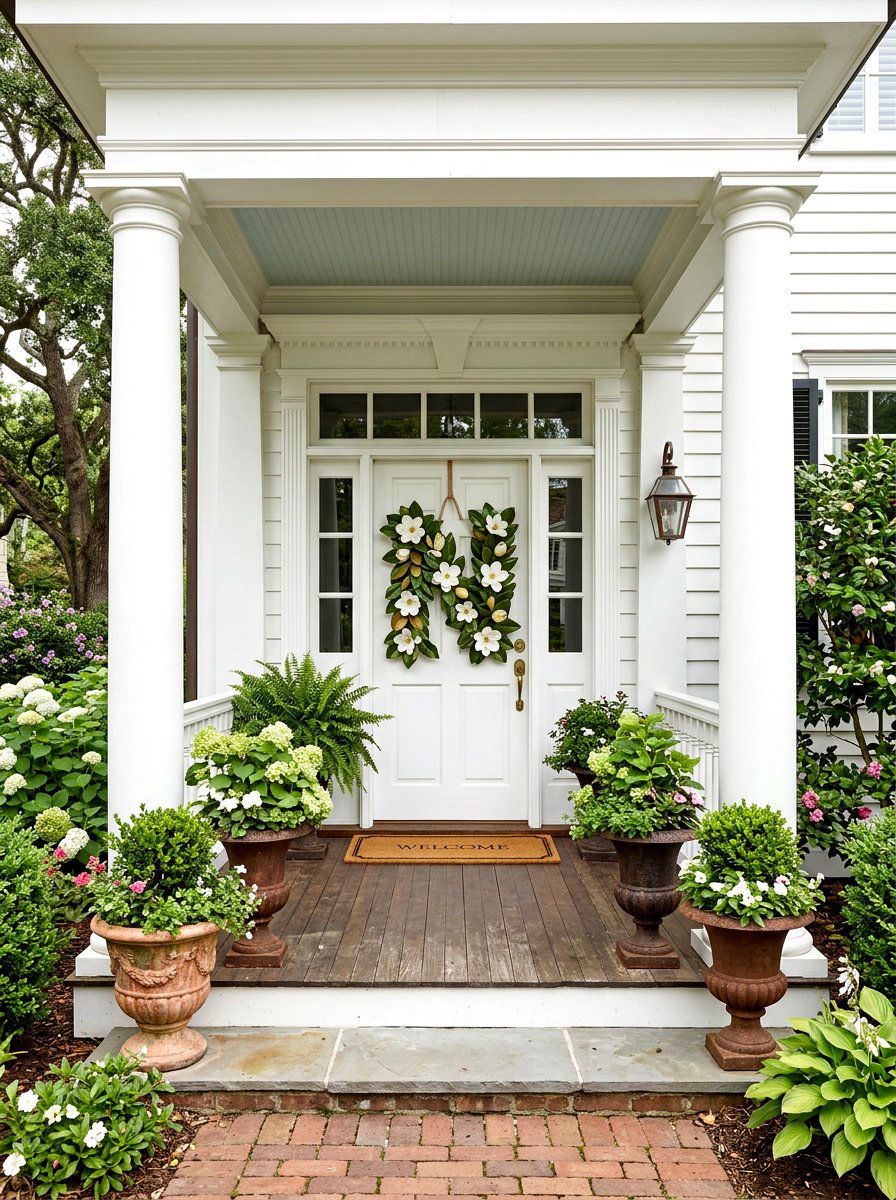 Magnolia letter monogram - 25 Spring Letter Wreath Ideas