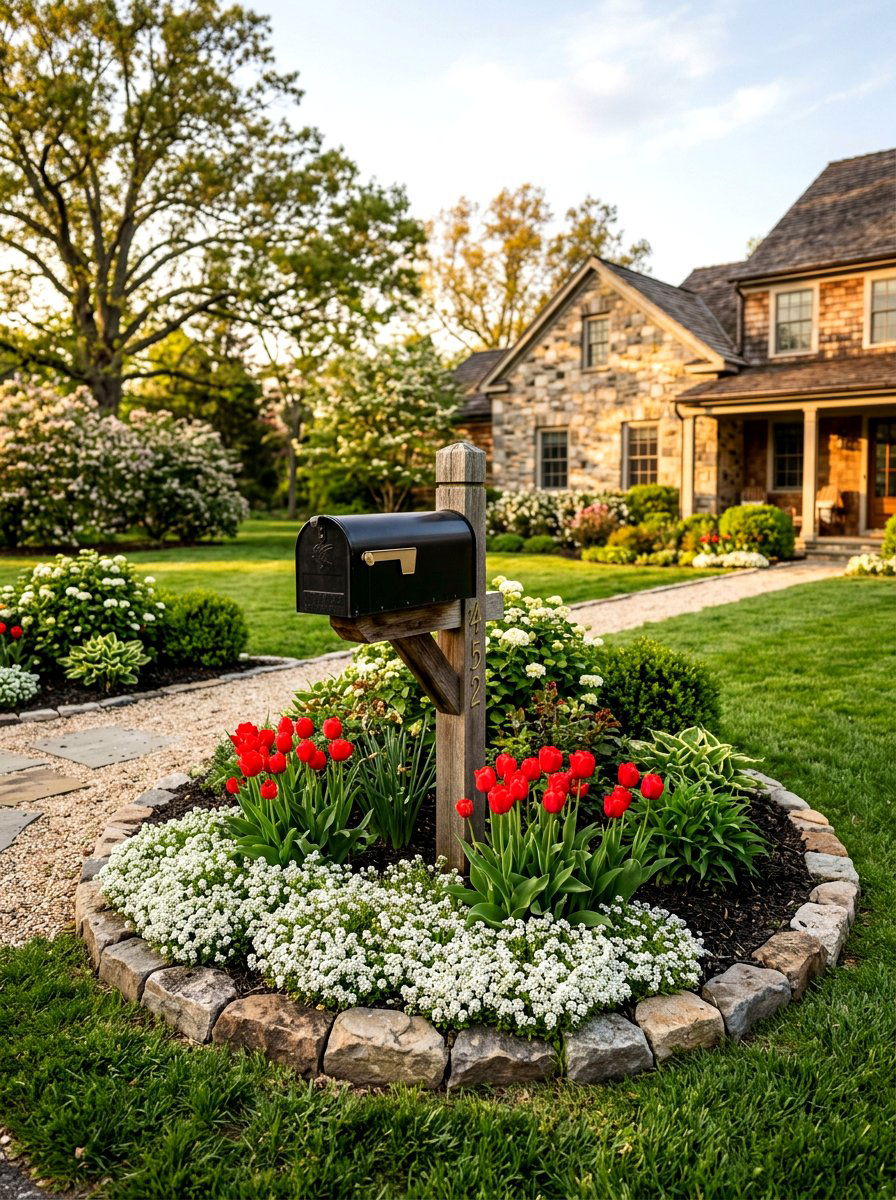 Mailbox garden bed - 25 Spring Mailbox Decor Ideas