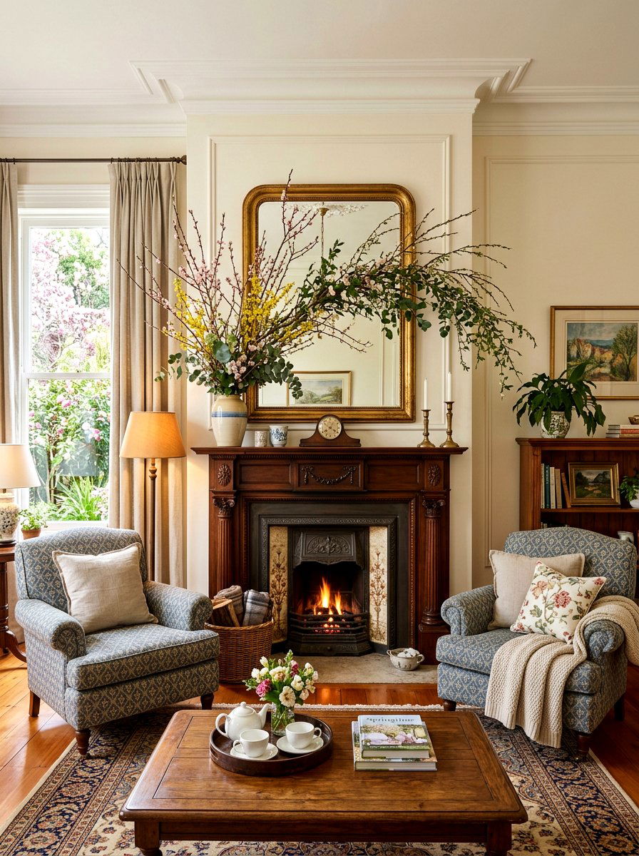 Mantle Spring Branch - 25 Spring Branch Arrangement Ideas