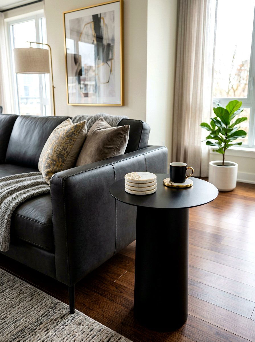 Marble Coasters With Gold Detail - 25 Spring End Table Decor Ideas