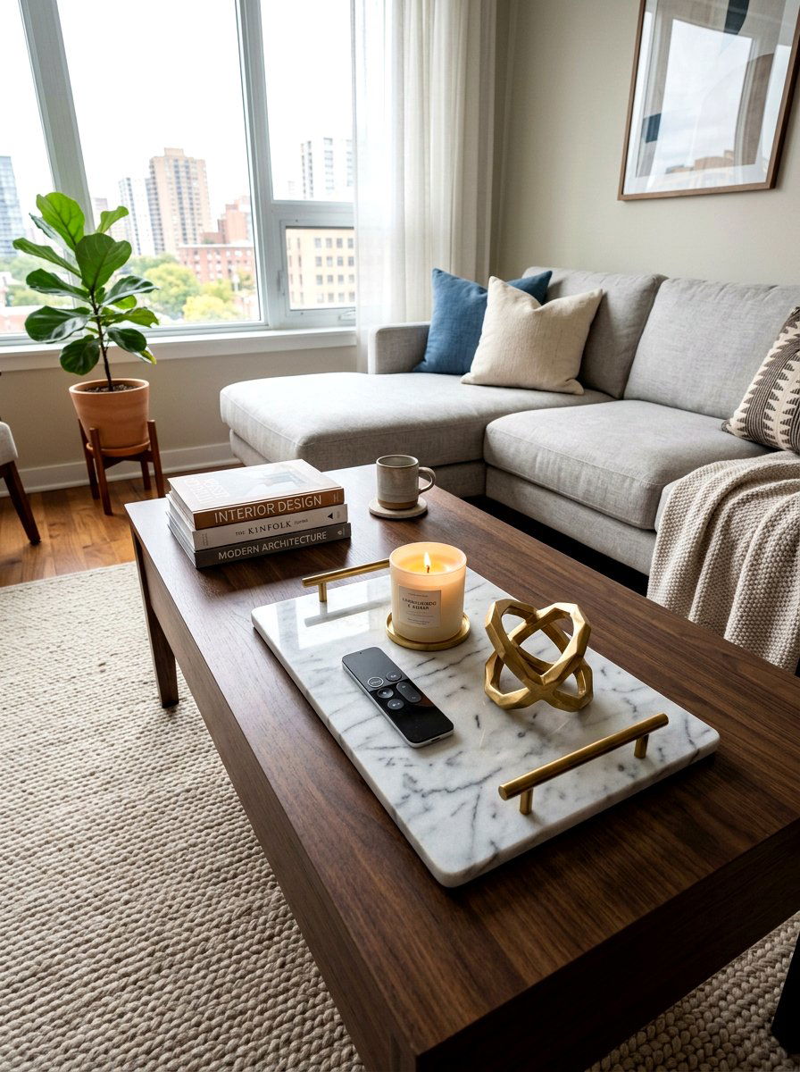 Marble Decorative Tray - 25 Spring Condo Decor Ideas