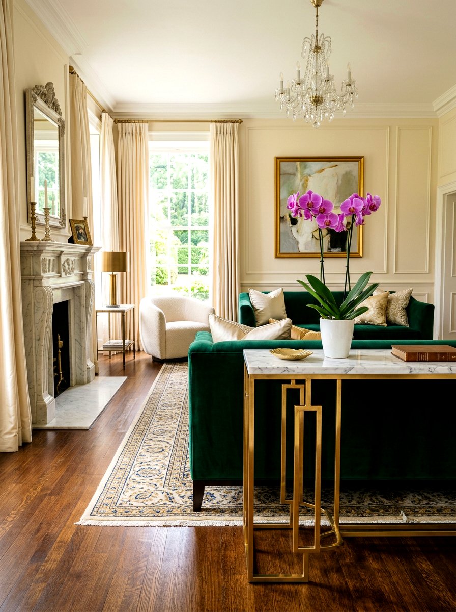 Marble Gold Stand - 25 Spring Plant Stand Ideas