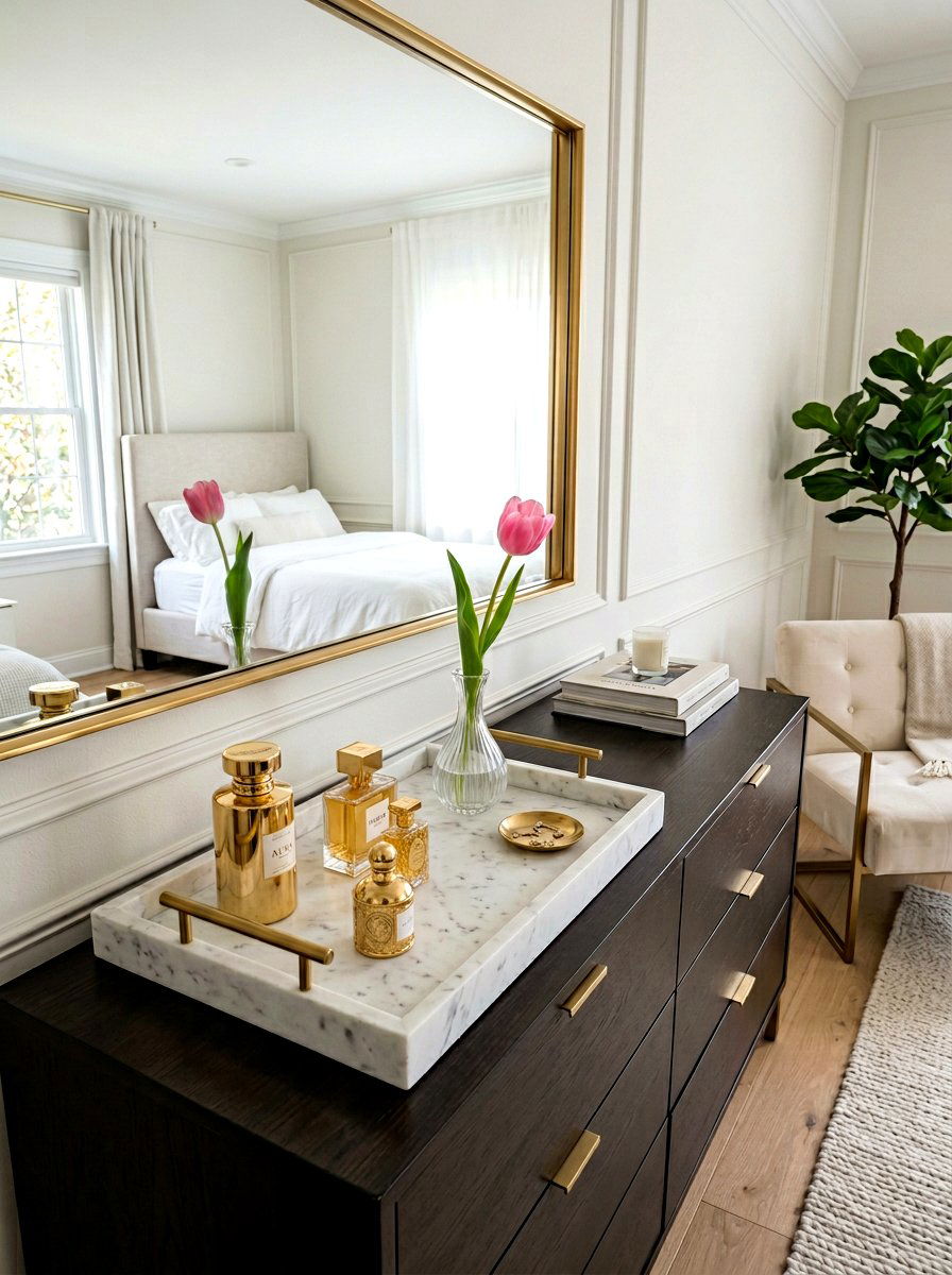 Marble Tray Bedroom Dresser - 25 Spring Bedroom Tray Styling Ideas