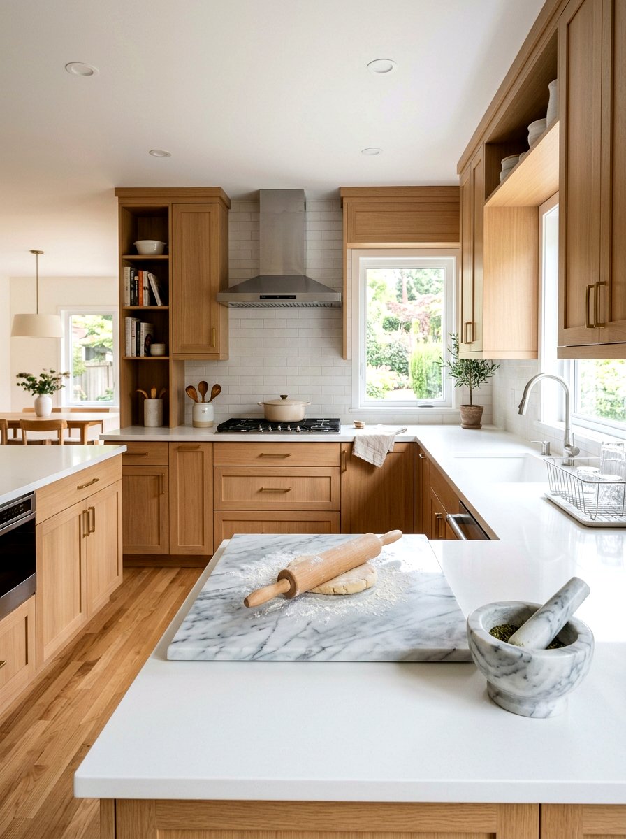 Marble kitchen accessories - 25 Spring Kitchen Refresh Ideas