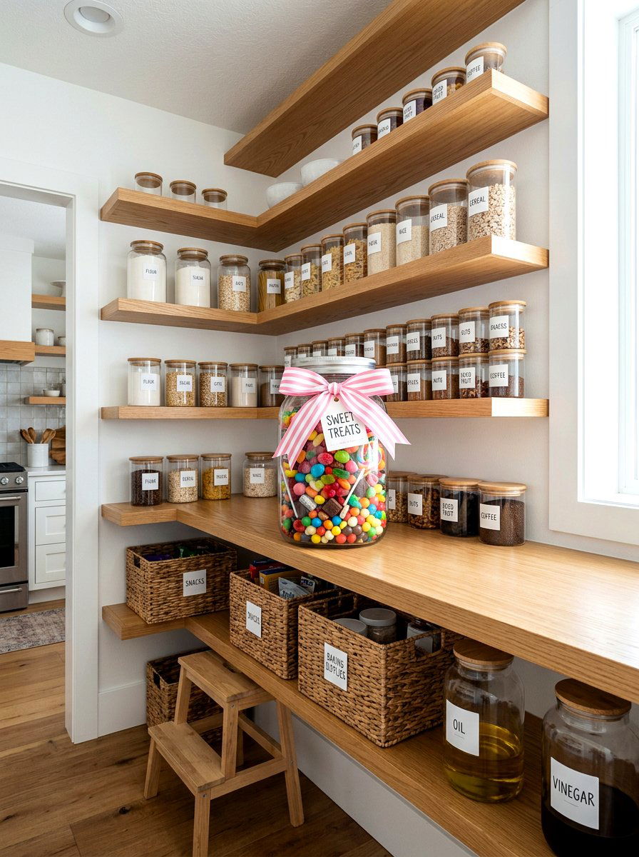 Mason Jar Candy Jar - 25 Spring Mason Jar Craft Ideas