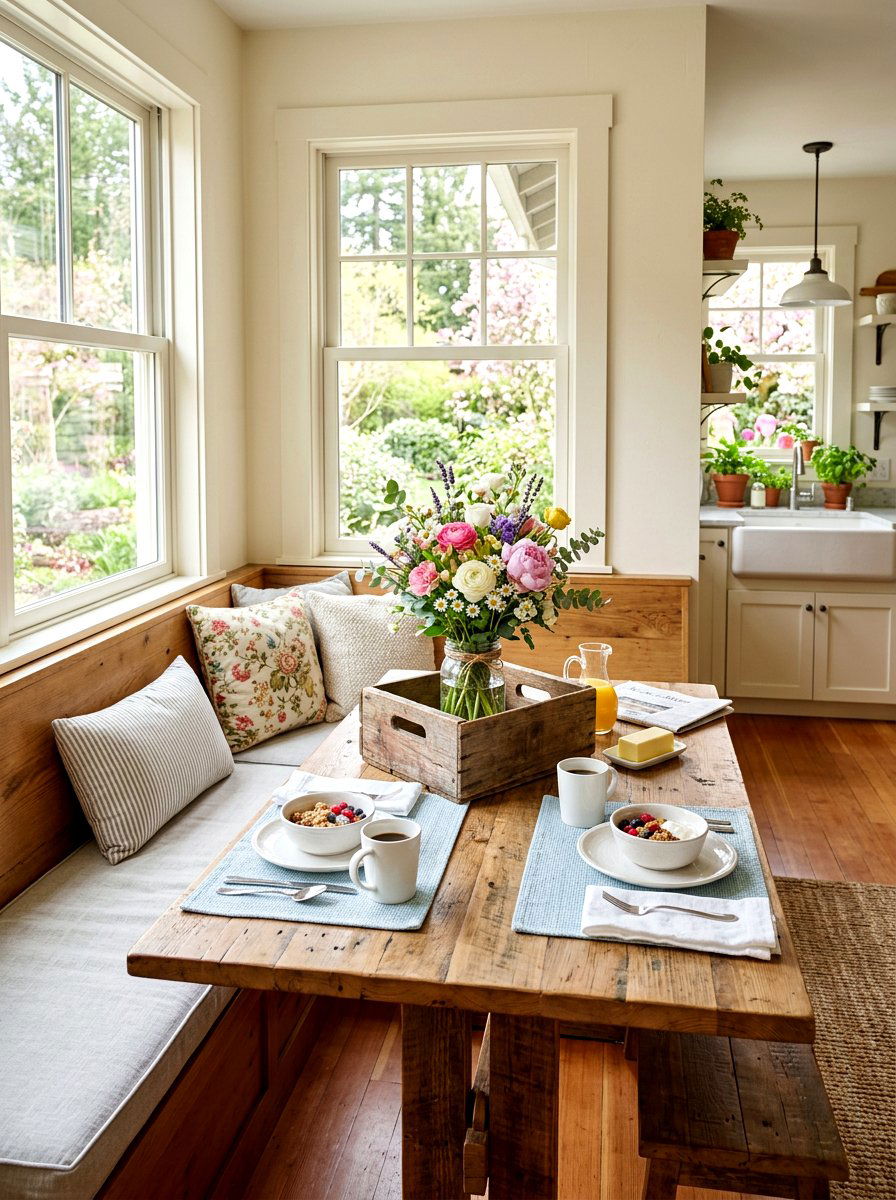 Mason Jar Floral Arrangement - 25 Spring Dollar Tree Decor Ideas